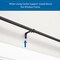 Sun Zero Sun Zero Bronn Industrial 3/4" Room Darkening Curtain Rod, 66-120", Matte Black SN47074E - alternate 4